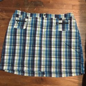 CJ Banks Plus Plaid Skort